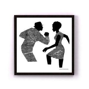 Ska, art print, giclee print, wall art, black and white print, wall print