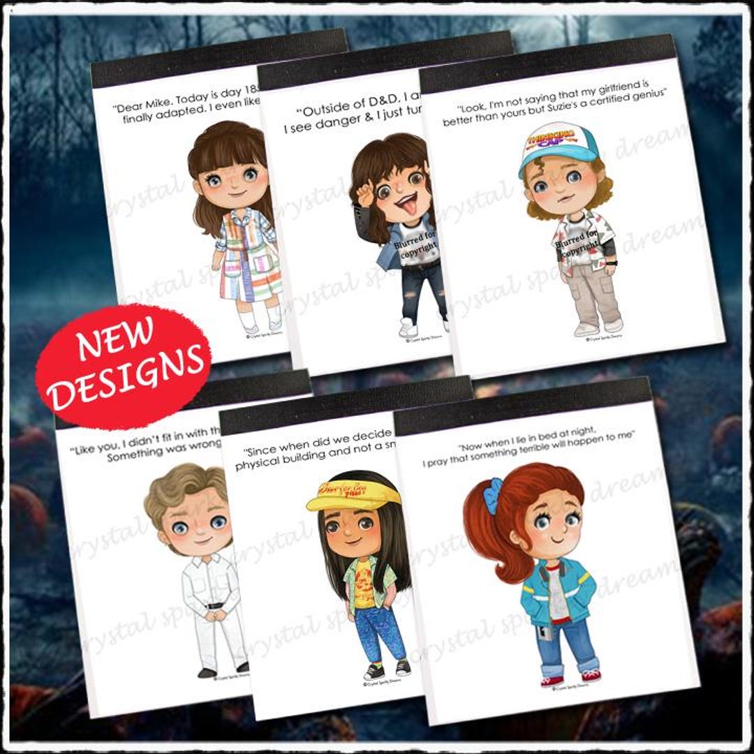Stranger Things Themed Mini Notepad, Made to Order, Fandom Quote, Fan ...