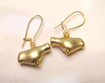 Little Gold Bird Earrings