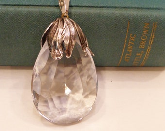 Large Crystal Pendant Necklace