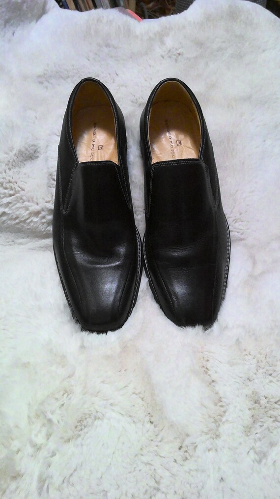 Buy Sandro Moscoloni Black Leather Slip-on Men display picture 3