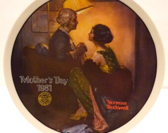 After the Dance-Norman Rockwell-Knowles Collector Plate-Mother's Day 1981