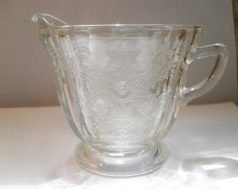 Indiana Glass Clear Depression Glass Creamer Madrid (Recollection)  Pattern