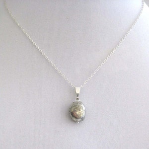 Silver Nugget Necklace image 1