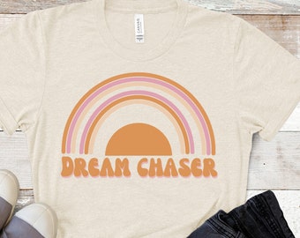 Dream Chaser SVG, Boho Rainbow SVG, Rainbow Print for Sublimation
