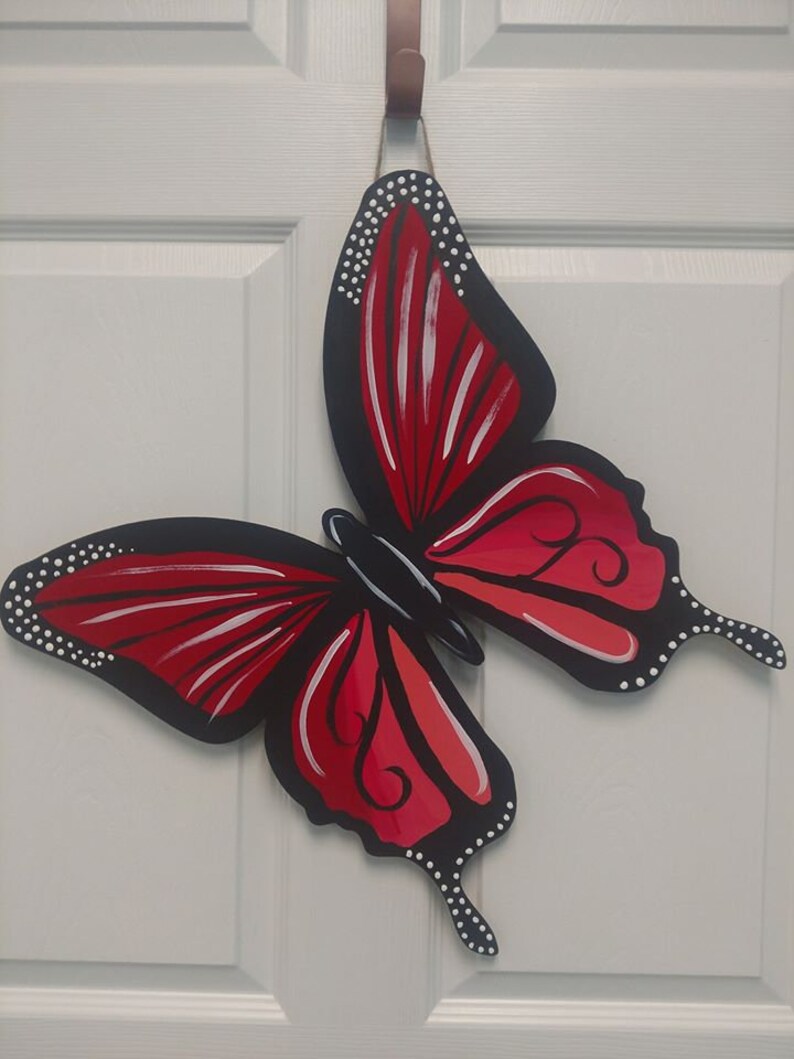 Butterfly door hanger Etsy