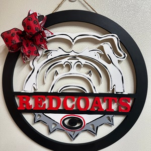 Bulldog door hanger
