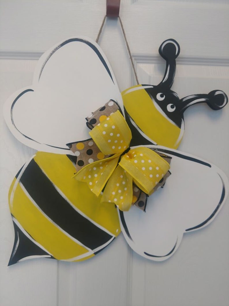 Honey Bee/Bumble Bee Door hanger Etsy