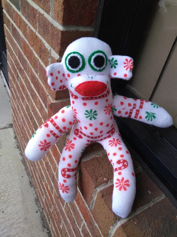 christmas sock monkey