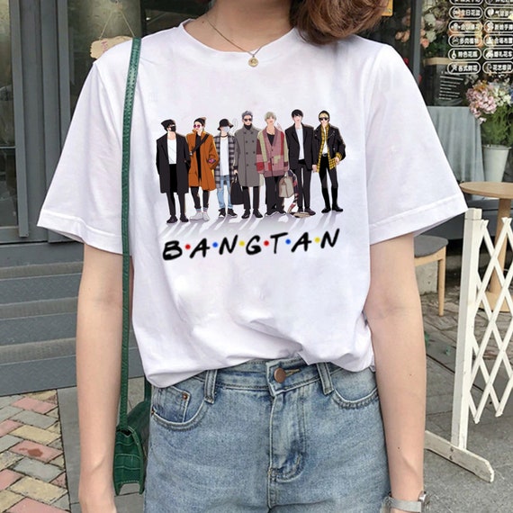 BTS Shirt Bangtan Boys Group Anime 