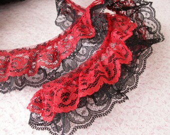 red and black laces