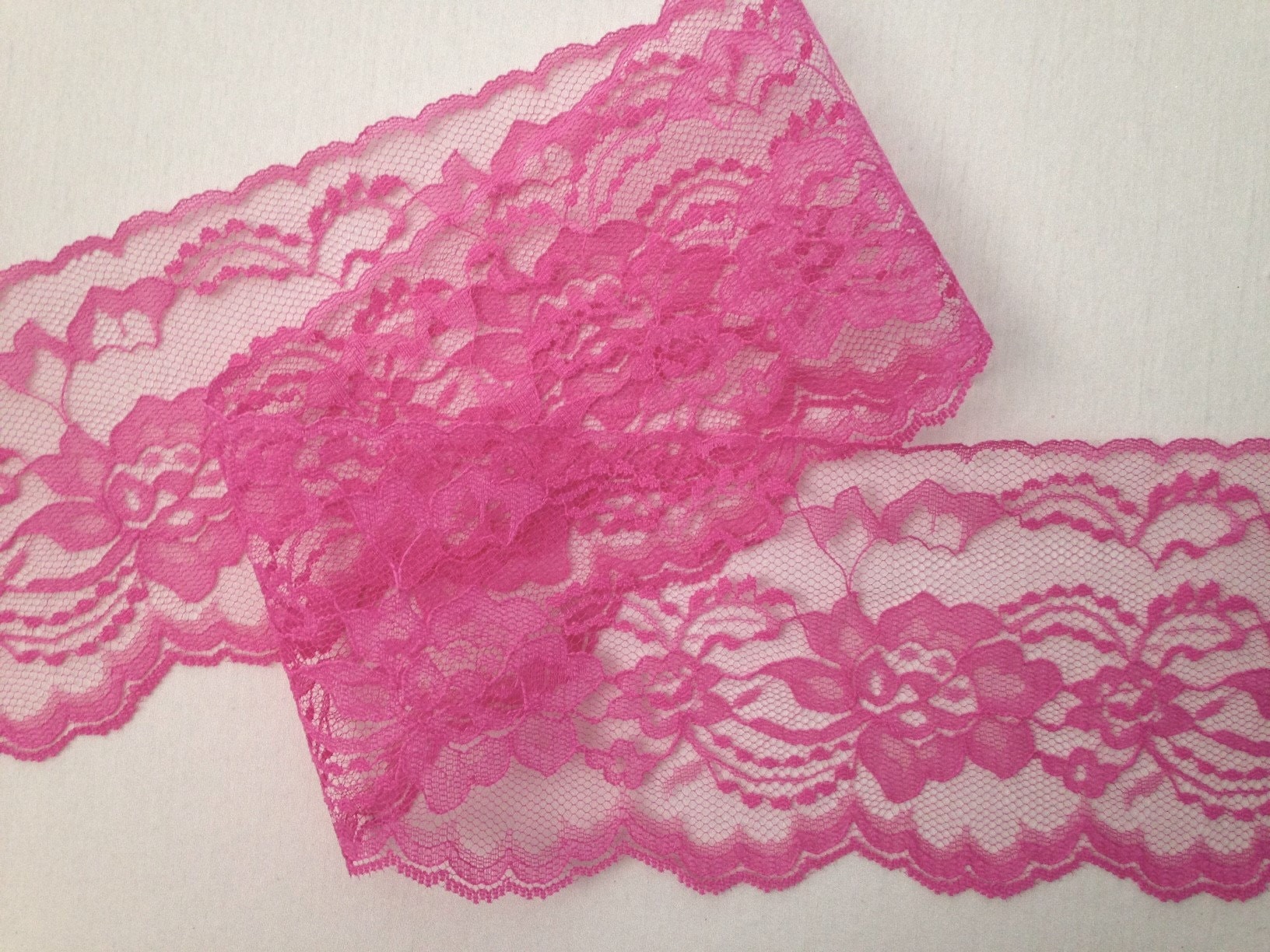 Wide pink lace deals