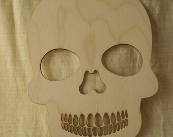 Skull, Sugar Skulls, Day of the Dead, Dia de los Muertos, Calavera, Laser Cut Wood Shapes, Ready to Paint Wood, Skulls for Crafting