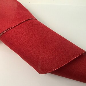 Red Ribbon, 5&quot; Wide, Wired Edge Ribbon for Wreaths, Bows, Gift Baskets, Swags, Home Decor, Christmas Ribbon, Christmas Crafts, 4 YARDS