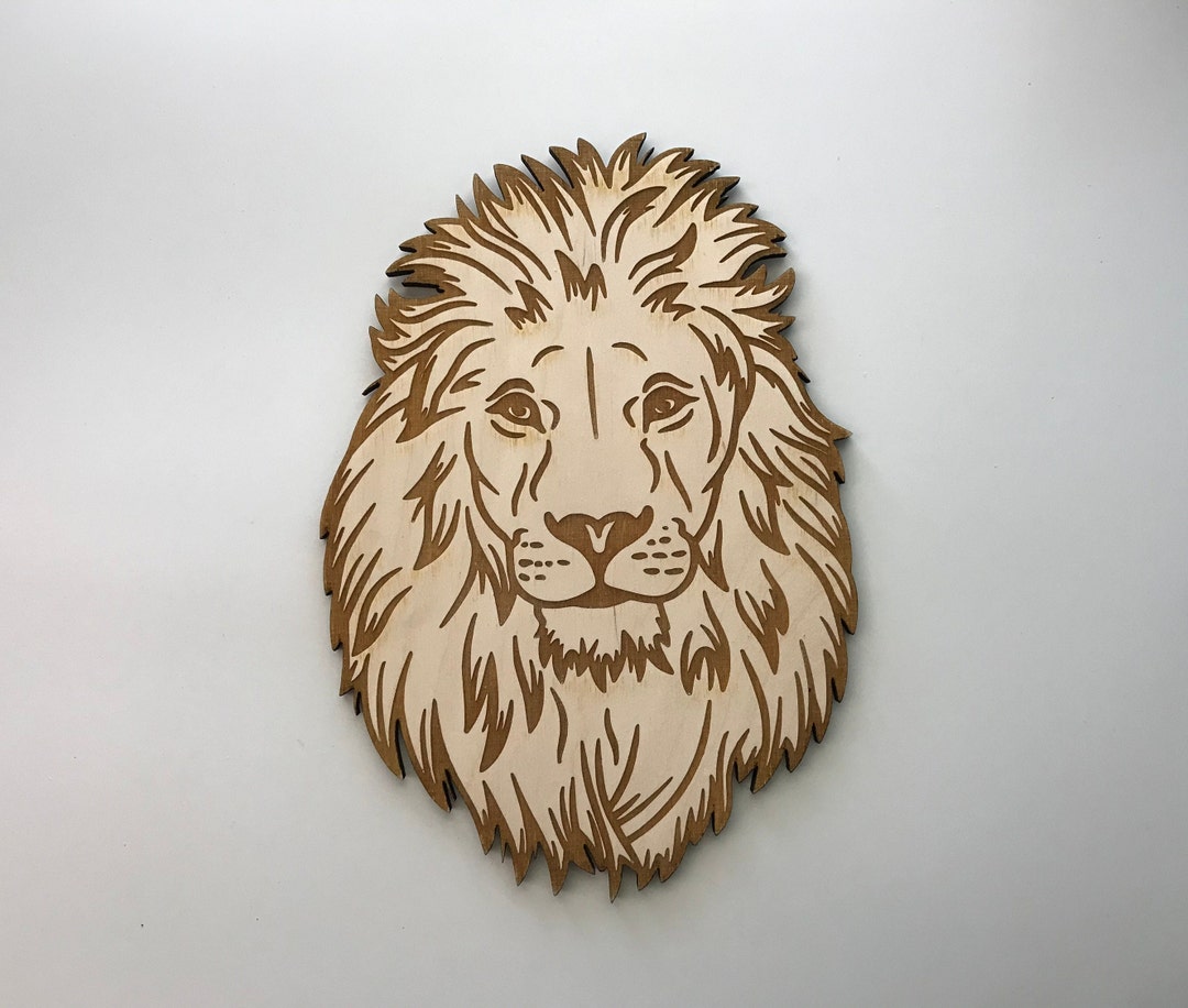 Cat Lion - Laser Cut Out Unfinished Wood Craft Shape CAT20