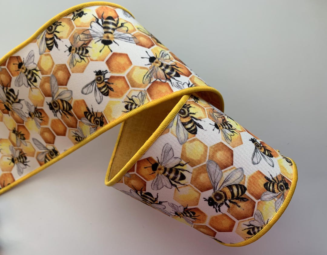 Honeycomb Bees Ribbon, 4