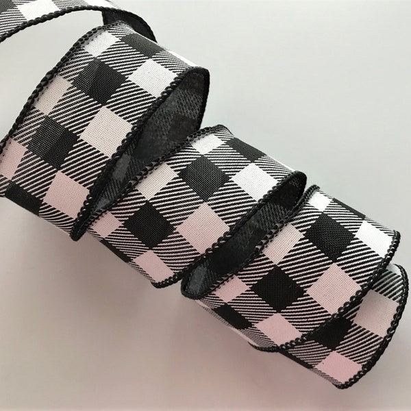 Black and White Plaid Decor Etsy