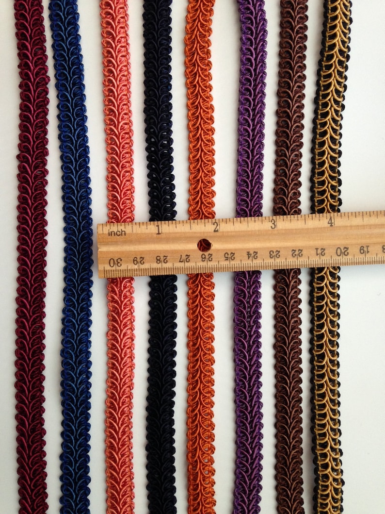 Woven Braid Gimp Trim 1/2 Wide Home Decor Upholstery Etsy