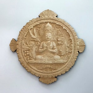 Buddah Wood Plaque, Spiritual Home Decor, Meditation Symbol, Hindu Home Decor, Wood Wall Art, Decorative Woodcraft