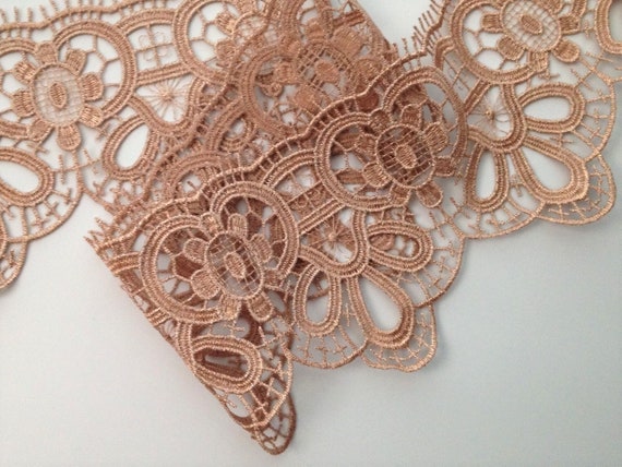 Rose gold lace trim deals