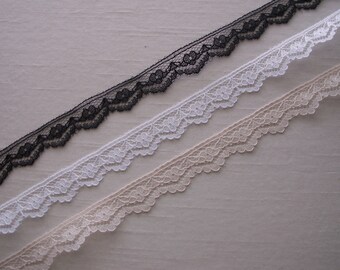 White Flat Scalloped Eyelet Lace Trim-.75" Wide-Doll-Lingerie-Sewing-SOFT BTY White Flat Scalloped Eyelet Lace Trim-.75" Wide-Doll-Lingerie-Sewing-SOFT BTY