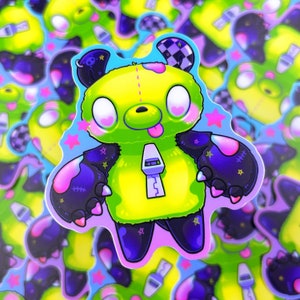 Gloomie Gir - Waterproof Matte Vinyl Sticker Cute Illustration, Kawaii Art, Vinyl, Cute, Rainbow