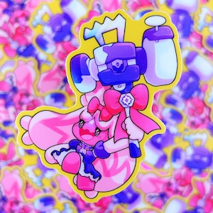 Magical Girl Tink - Sticker vinyle mat imperméable Illustration mignonne, art kawaii, vinyle, mignon, arc-en-ciel