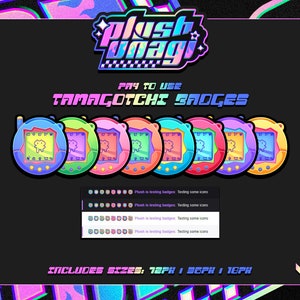 Digital Pet Badges - Twitch Sub/Bit Badges, P2U