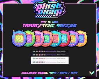 Digital Pet Badges - Twitch Sub/Bit Badges, P2U