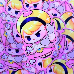Drew Mandymore Answer - Sticker vinyle mat imperméable Illustration mignonne, art kawaii, vinyle, mignon, arc-en-ciel