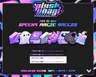 Witchy Magic Badges - Twitch Sub/Bit Badges, P2U