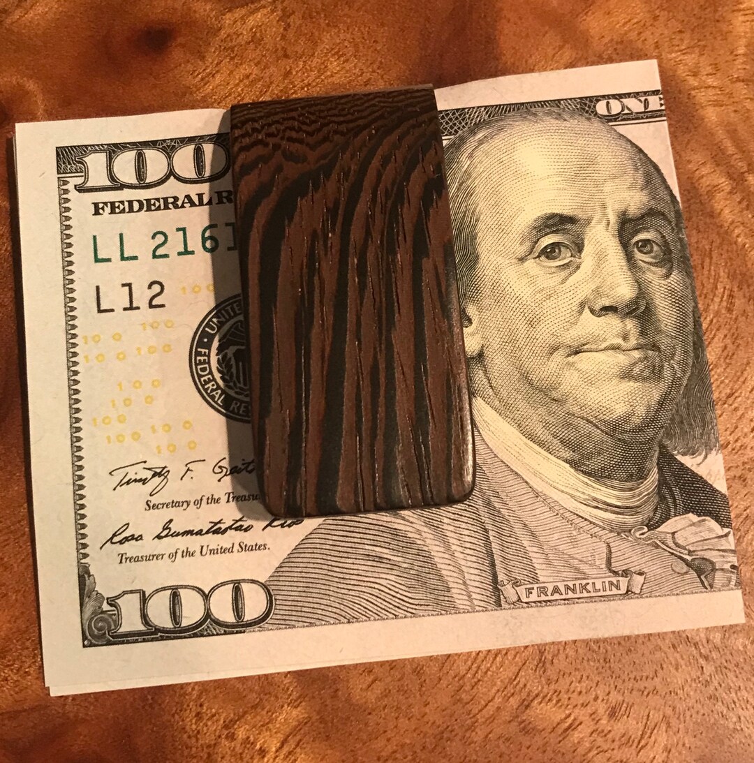 Wood Money Clip for Groomsmen, Boyfriend Gift for Husband Dad Christmas