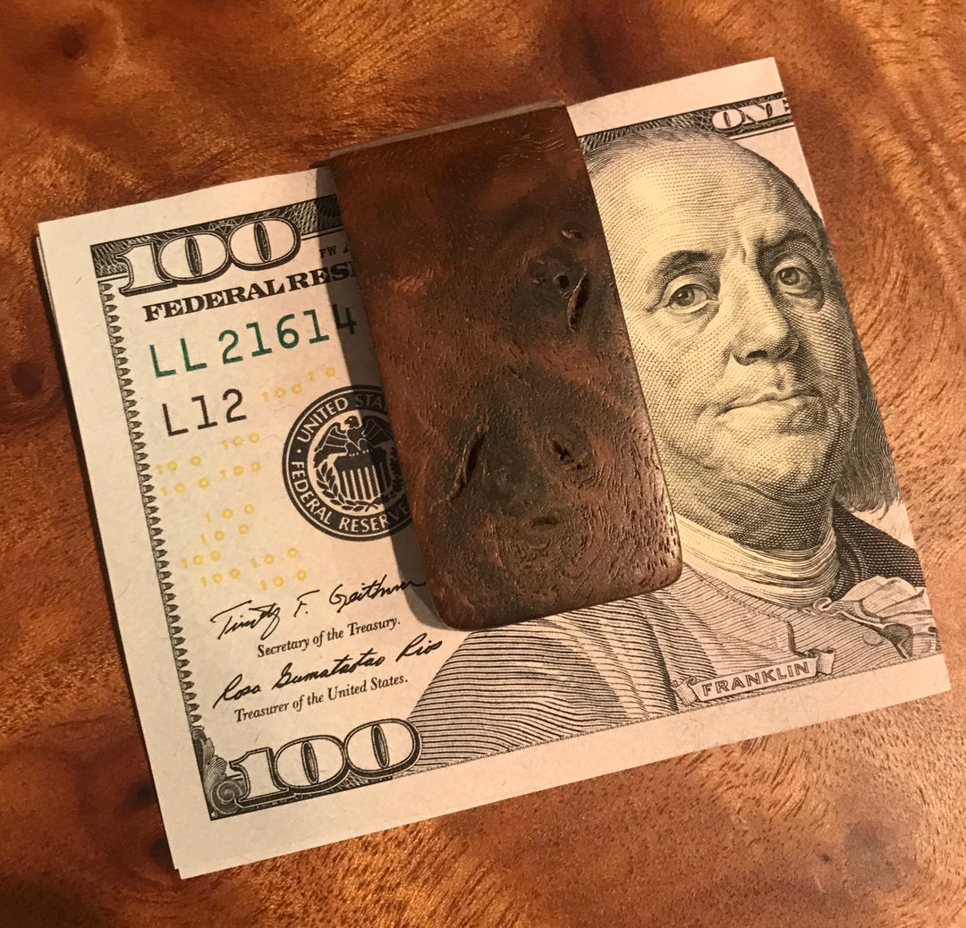 Wood Money Clip for Groomsmen, Boyfriend Gift for Husband Dad Christmas