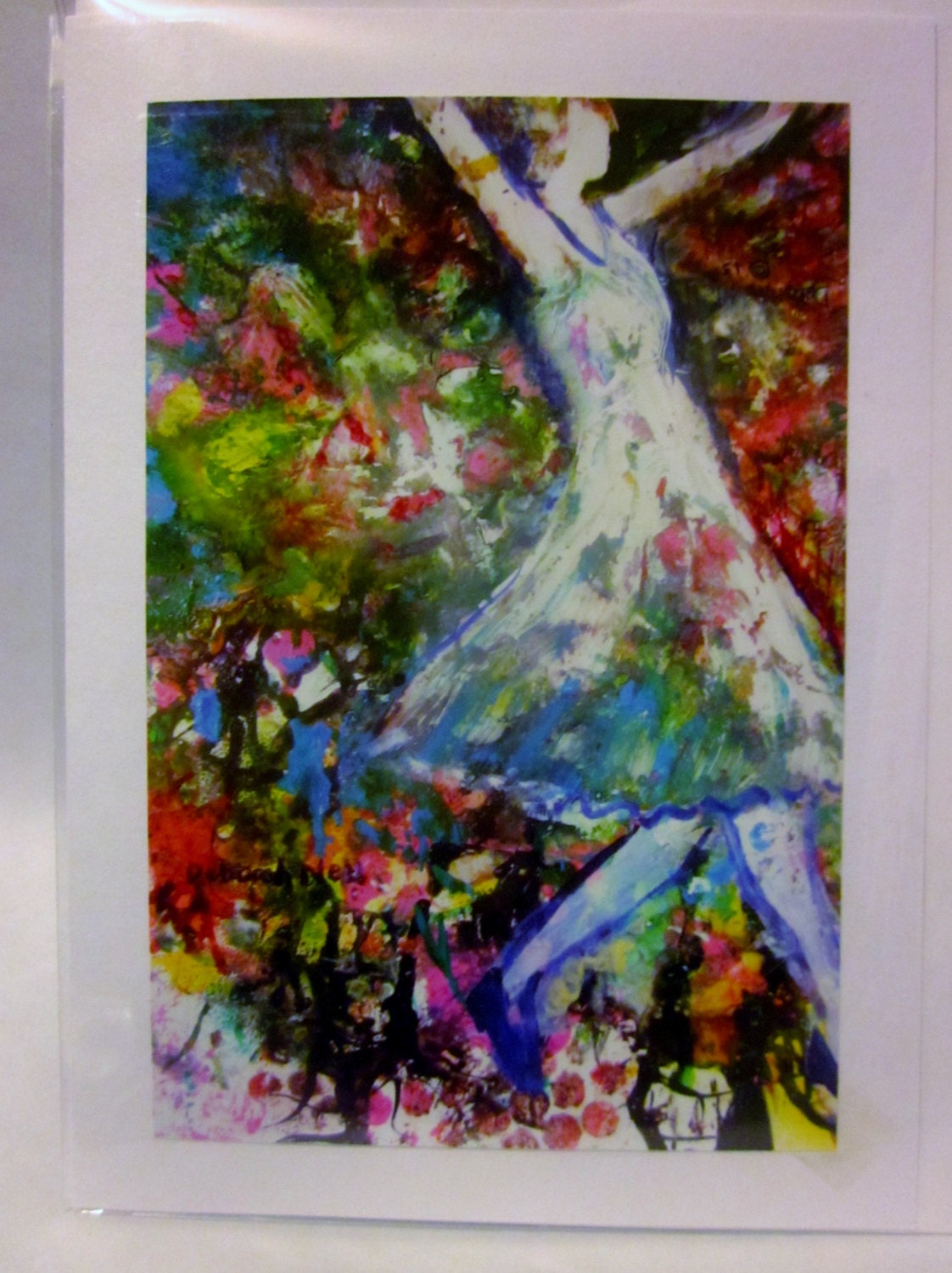 Inspiratiomal Blank Greeting Card "Colors of the Wind"