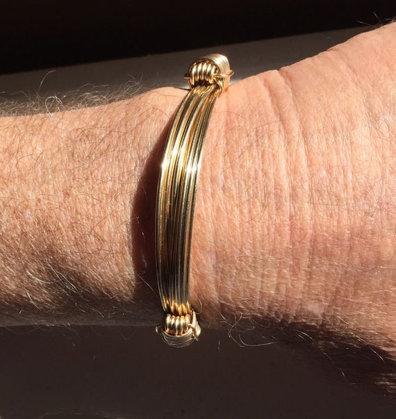 Gold Elephant Hair Style 5 Strand Gold Knot Bracelet - Etsy Gold Elephant Hair Style 5 Strand Gold Knot Bracelet - Etsy