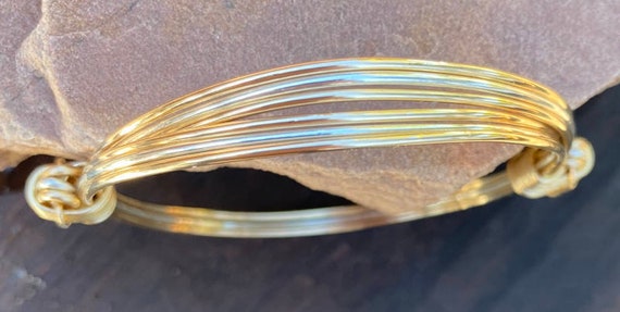 Lichtgewicht gouden en zilveren olifantenhaar armband 3 - Etsy België