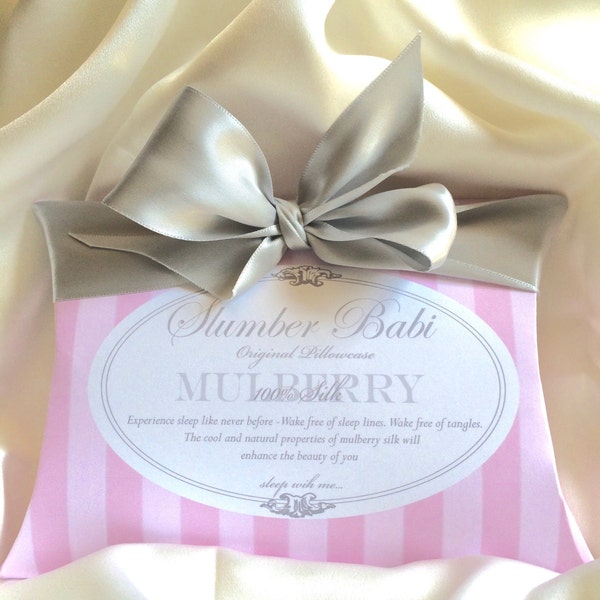 Cool to the cheek, 100% PURE Mulberry Silk Pillowcase