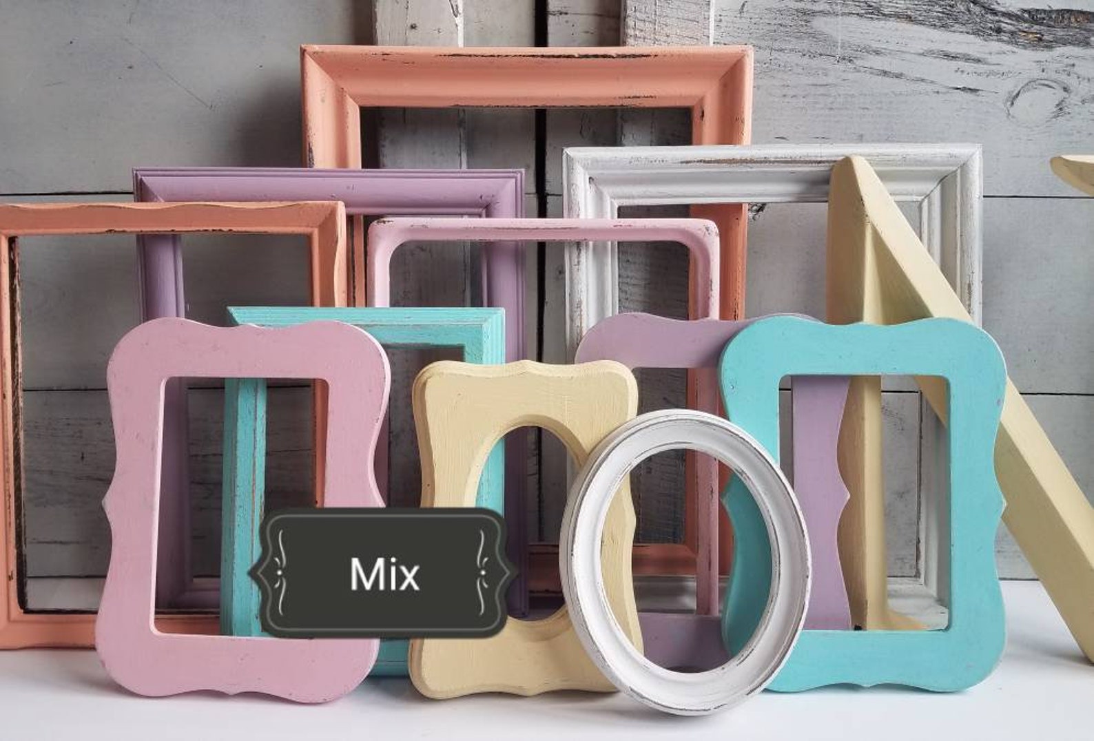 Pastel Gallery Wall Frame Set Custom Made to Order Picture Etsy