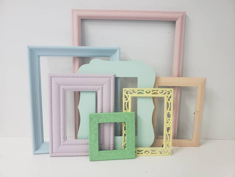 Pastel Gallery Wall Frame Set Custom Made to Order Picture Etsy