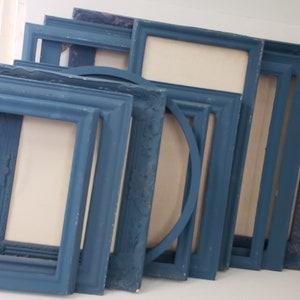 Versatile Deep Blue Linen Bulletin Board with Custom Frame Options and Sizes, Inviting Indigo Blue Framed PInboard in Unique Shapes