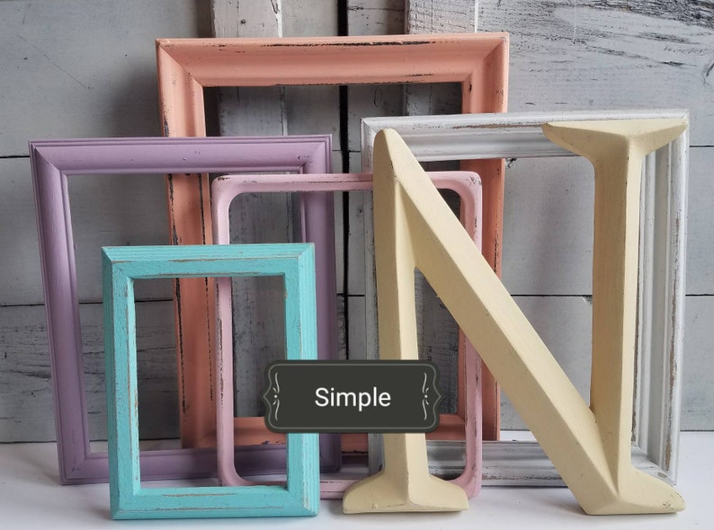 Pastel Gallery Wall Frame Set Custom Made to Order Picture Etsy