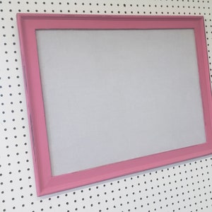 Dreamy Raspberry Pink Ornate Framed Dry Erase Board, Fun Hot Pink Playroom Message Center White Board, Cheerful Fuschia Framed WHITEBOARD image 10