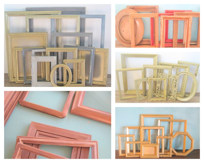 Custom Made Picture Frames Set of 5 Photo Frames Pick Your Etsy