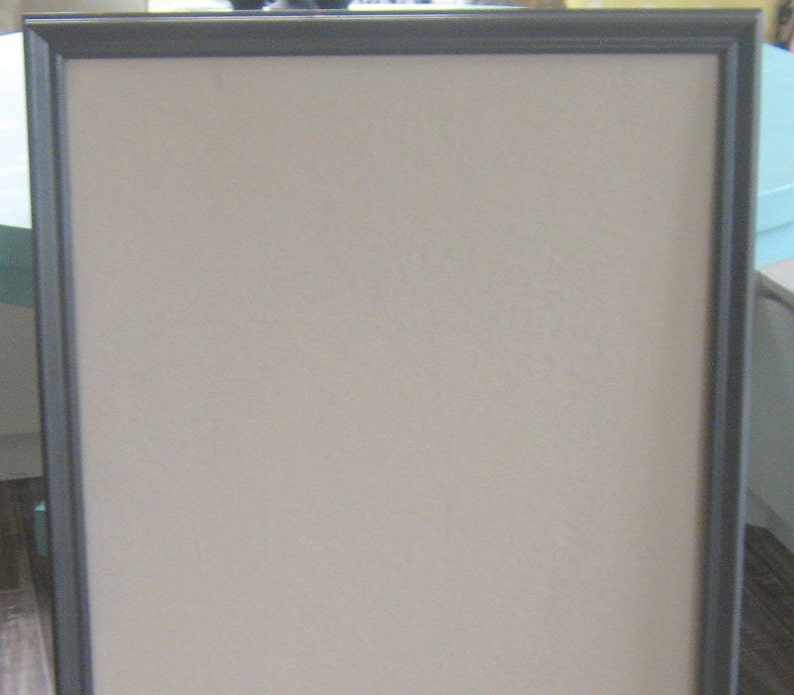 Dark Gray Pin Board Linen Bulletin Board Modern Framed Neutral Etsy