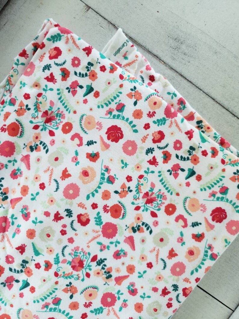 Pink and White Floral Fabric Remnant Make Your Own Pinboard Etsy