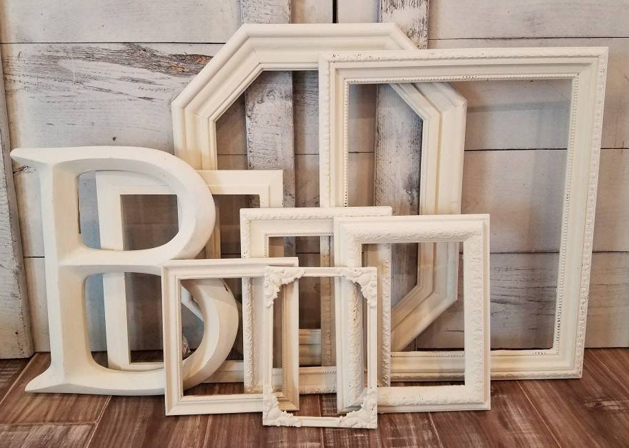 Antique White Picture Frames Farmhouse Style Frame for Wall Etsy