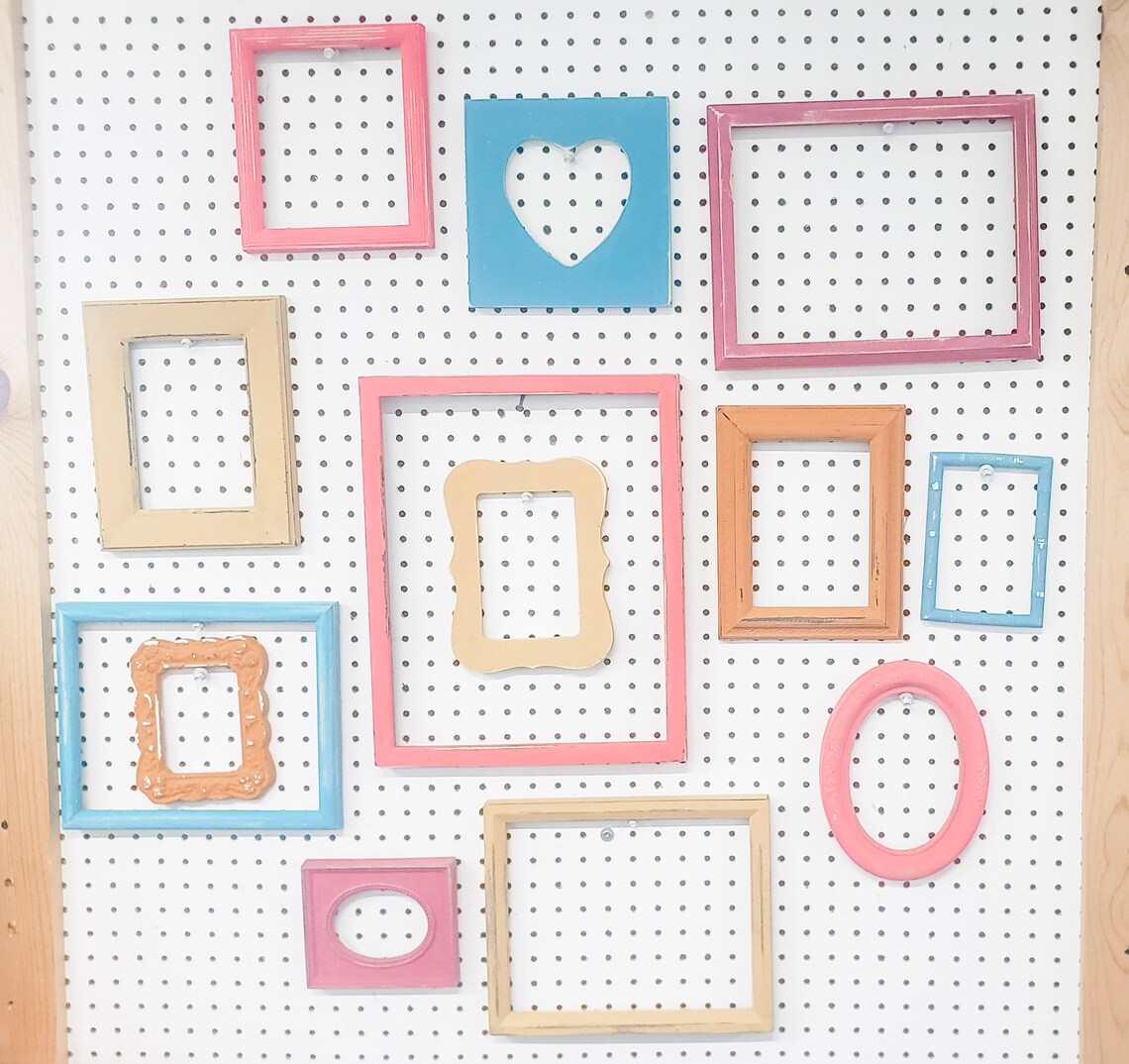 Vibrant Mix and Match Picture Frame Set a Curated Color Etsy