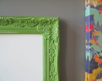 Fern Green Ornate Framed Dry Erase Board/ Playroom Message Board/ Distressed/ Chalk Paint/ White Board/ Dry Erase Menu Board/ Whiteboard