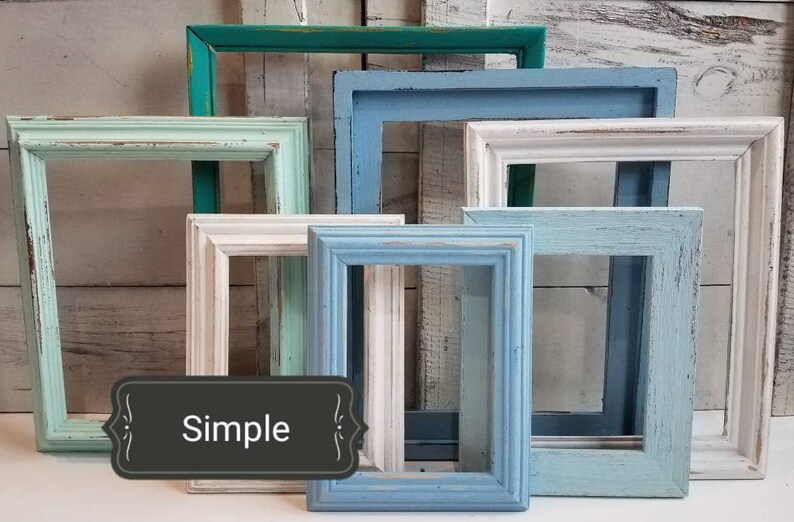 Beach House Frames Shabby Cottage Gallery Wall Set Lake Etsy France