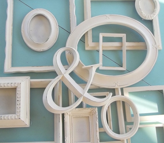 Antique White Picture Frames Farmhouse Style Frame For Wall Etsy